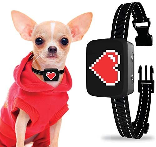 Small Dog Bark Collar Rechargeable - Anti Barking Collar for Small Dogs - Smallest Most Humane Stop Barking Collar - Dog Training No Shock Bark Collar Waterproof - Safe Pet Bark Control Device
