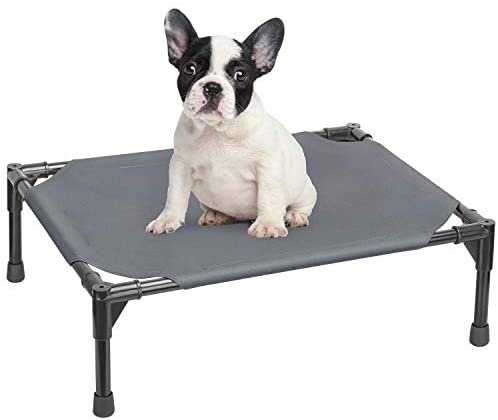BABYLTRL Cooling Elevated Dog Bed, Raised Dog Cots for Small Dogs & Cats, Portable Indoor & Outdoor Use, Pet Cot with Skid-Resistant Feet, Original Pet Bed with Sturdy & Breathable Fabric