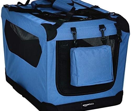 Amazon Basics Premium Folding Portable Soft Pet Dog Crate Carrier Kennel
