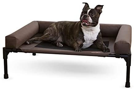 K&H PET PRODUCTS Original Bolster Pet Cot Elevated Pet Bed Chocolate